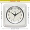 Infinity Instruments Square Retro White Wall Clock, 9.25 in. 13228WH-4103 - alternate 7